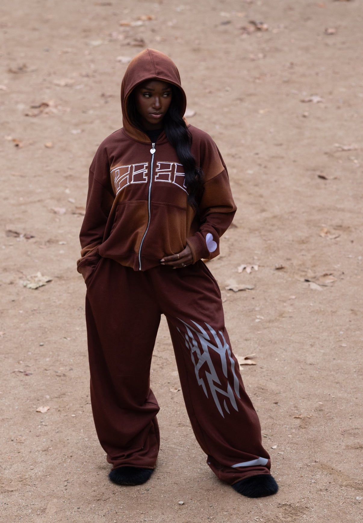“LOVE 222” Rhinestone Zip-up, V2