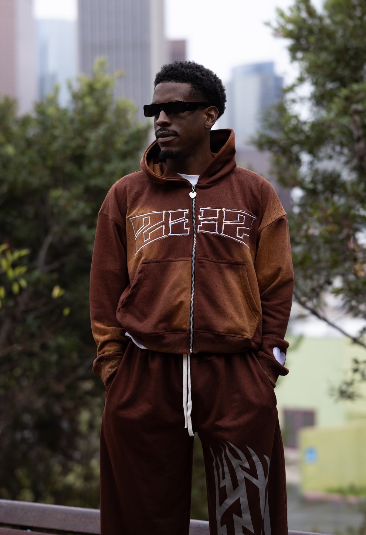 “LOVE 222” Rhinestone Zip-up, V2