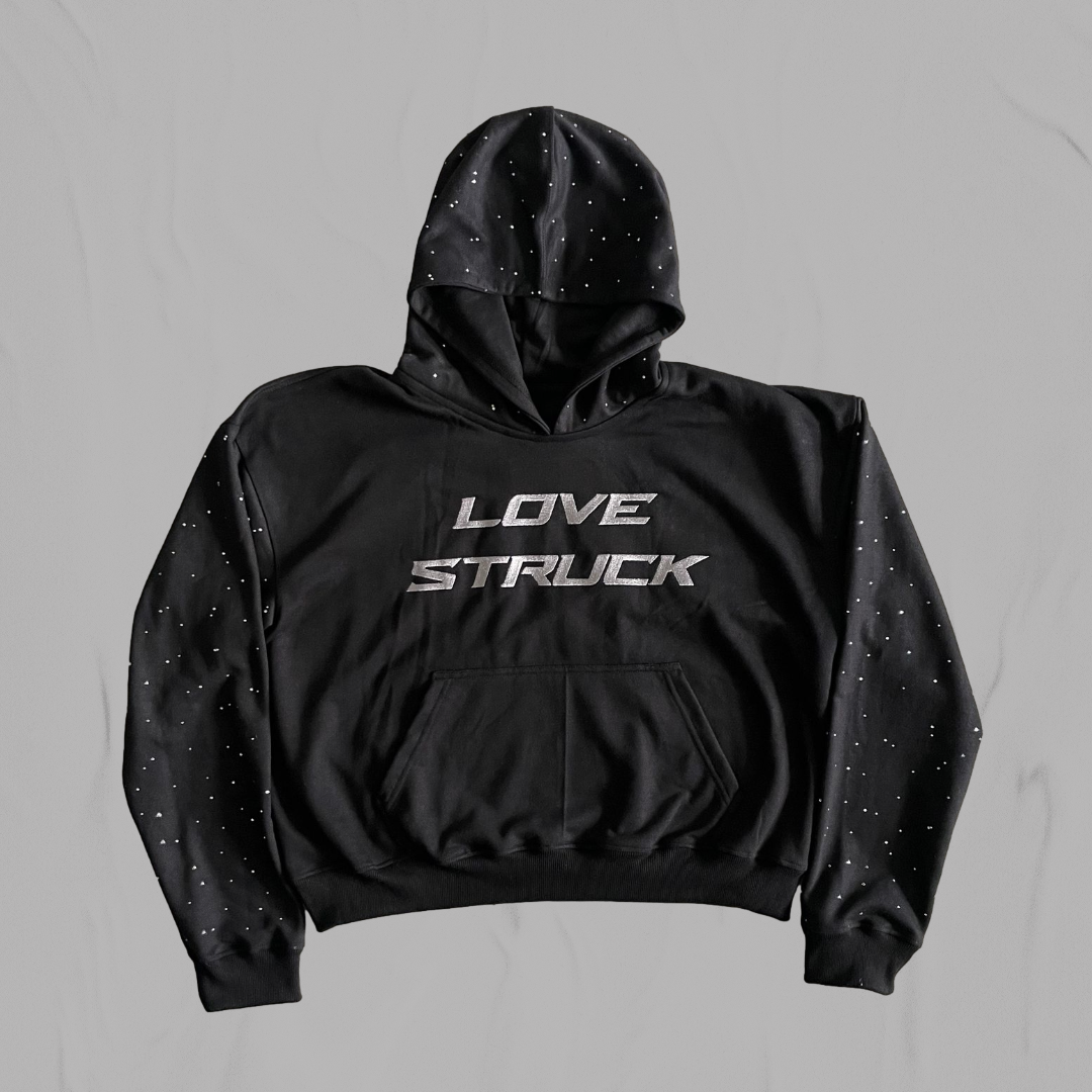 "Night Love" Rhinestone Hoodie