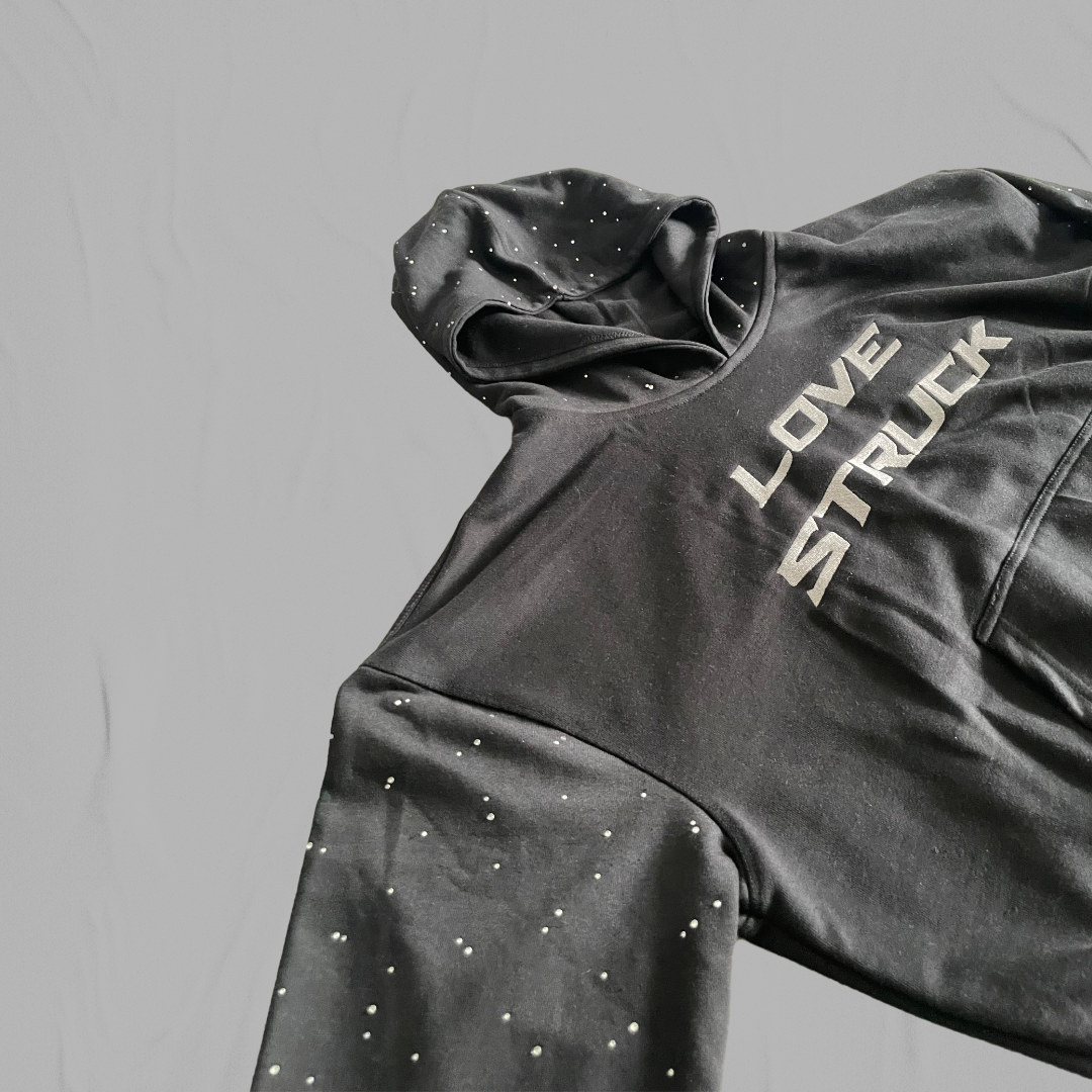 "Night Love" Rhinestone Hoodie